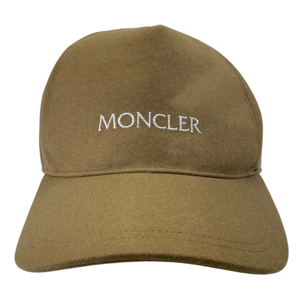 MONCLER モンクレール ロゴ ニット キャップ 帽子 F20913B7270054233 ウール コットン ブラウン 上品 洗練 高級感 防寒 定番 人気 カジュアル スタイリッシュ
