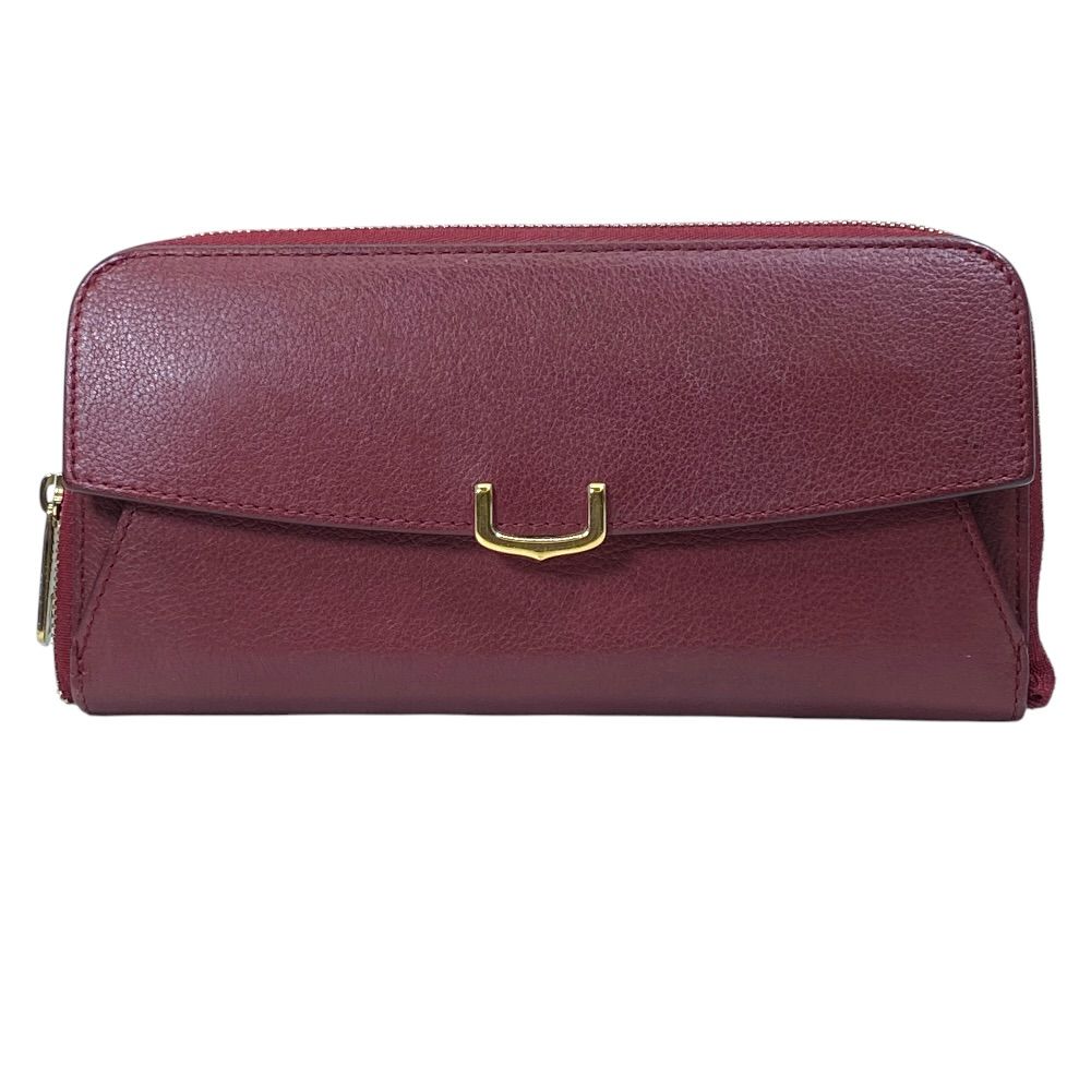 Cartier カルティエ C ドゥ カルティエ ラウンド ファスナー 長財布 ロングウォレット レザー ボルドー 普段使い 通勤 通学 お出かけ 定番 人気 上品 洗練 高級感 実用的 収納力 機能的 デイリー