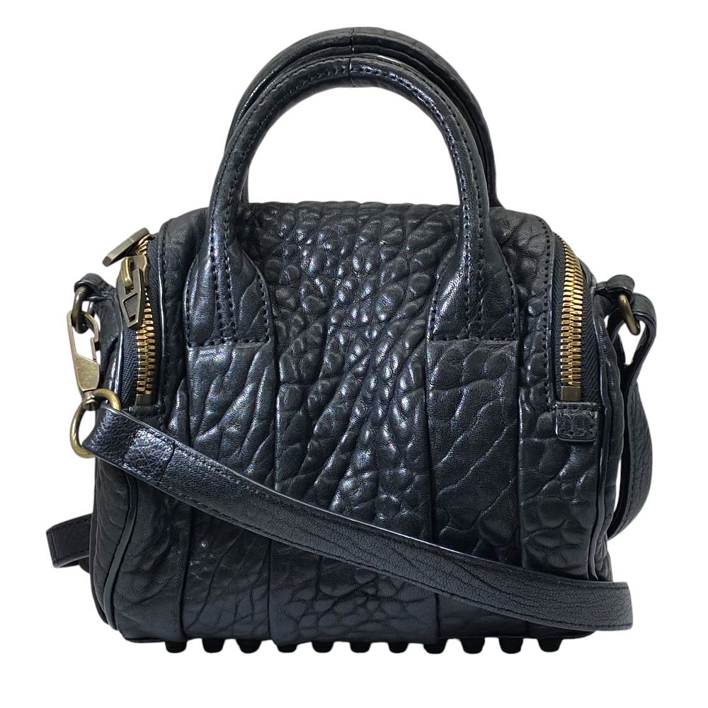alexanderwangロッキースタッズ2wayバッグ 黒 レザー alexanderwang
