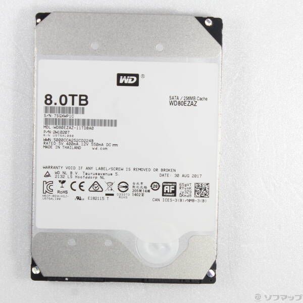 ソフマップ 〔中古品〕 WD80EZAZ-11TDBA0【344】