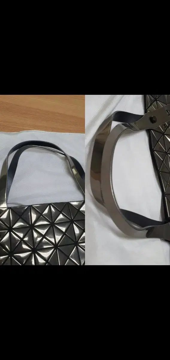 BAO BAO ISSEY MIYAKE バオバオイッセイミヤケ バッグ プラチナ ガンメタル トートバッグ 正規品 S級 (ハングルタグ) ショルダーバッグ クロスバック