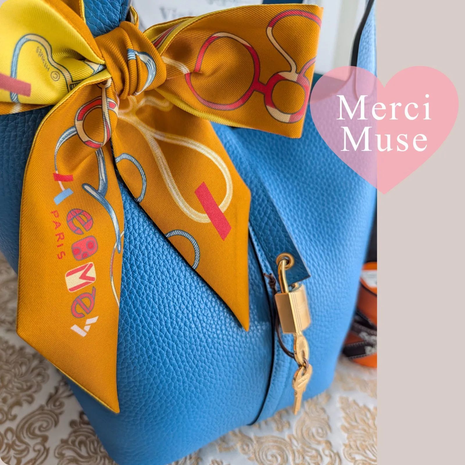 ❤お得なお品❤ピコタンロックMM22 ブルーザンジバルxゴールド金具