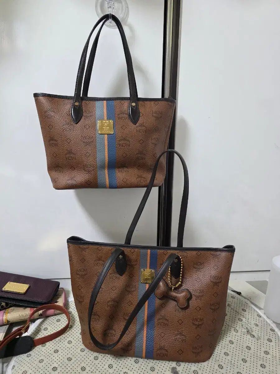 MCM ヴィセトス ショッパーバッグ ブラウン 2個合わせて