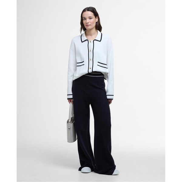 バブアー レディース ボトムス カジュアルパンツ パンツ ニット Barbour Knitted Maisy Trousers Dark Navy ネイビー