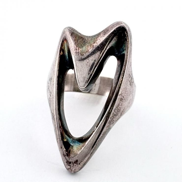 Georg Jensen コッペル・ハートリング 指輪 14号 シルバー925 89 鑑定 