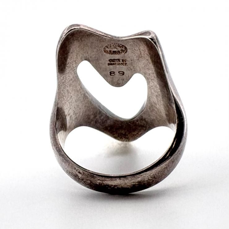 Georg Jensen コッペル・ハートリング 指輪 14号 シルバー925 89 鑑定 
