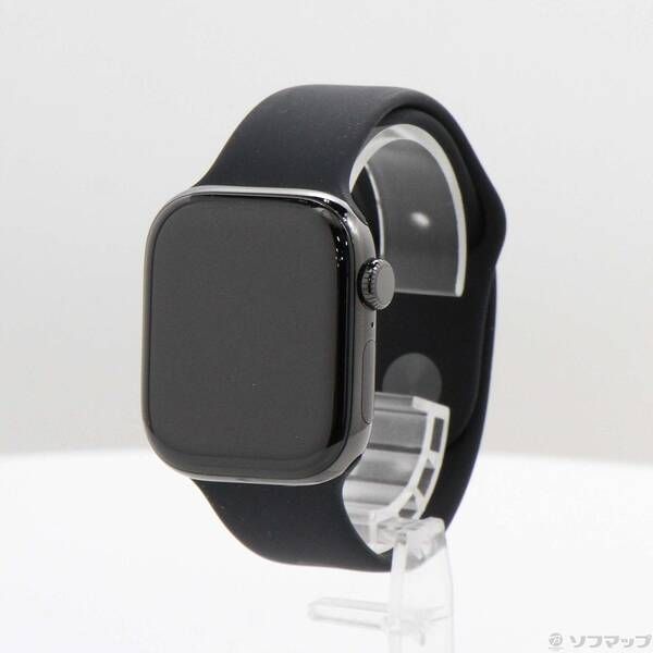 ソフマップ 〔中古品〕 Apple Watch Series 10 GPS + Cellular 42mm スレートチタニウムケース ブラックスポーツバンド【348】