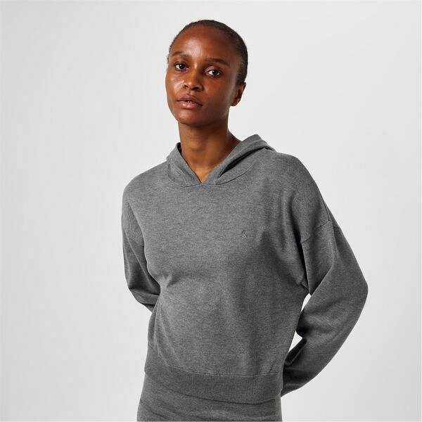 ジャック ウィルス レディース アウター パーカー・スウェット ニット Jack Wills Knit OH Hoody Ld44 Charcoal Marl チャコール