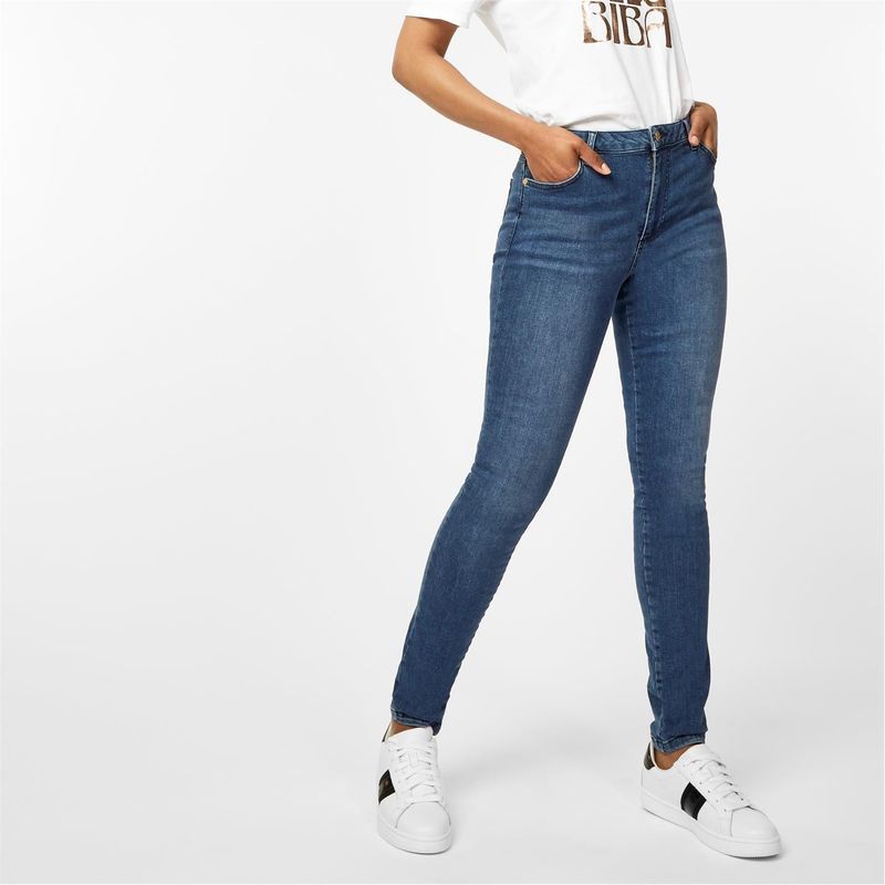 ビバ レディース ボトムス デニムパンツ ジーンズ BIBA Stevie Stretch Skinny Jeans Light Blue ブルー