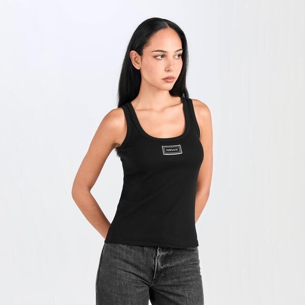 ヴェルサーチ レディース トップス タンクトップ Versace Tank Top Ld61 Black ブラック