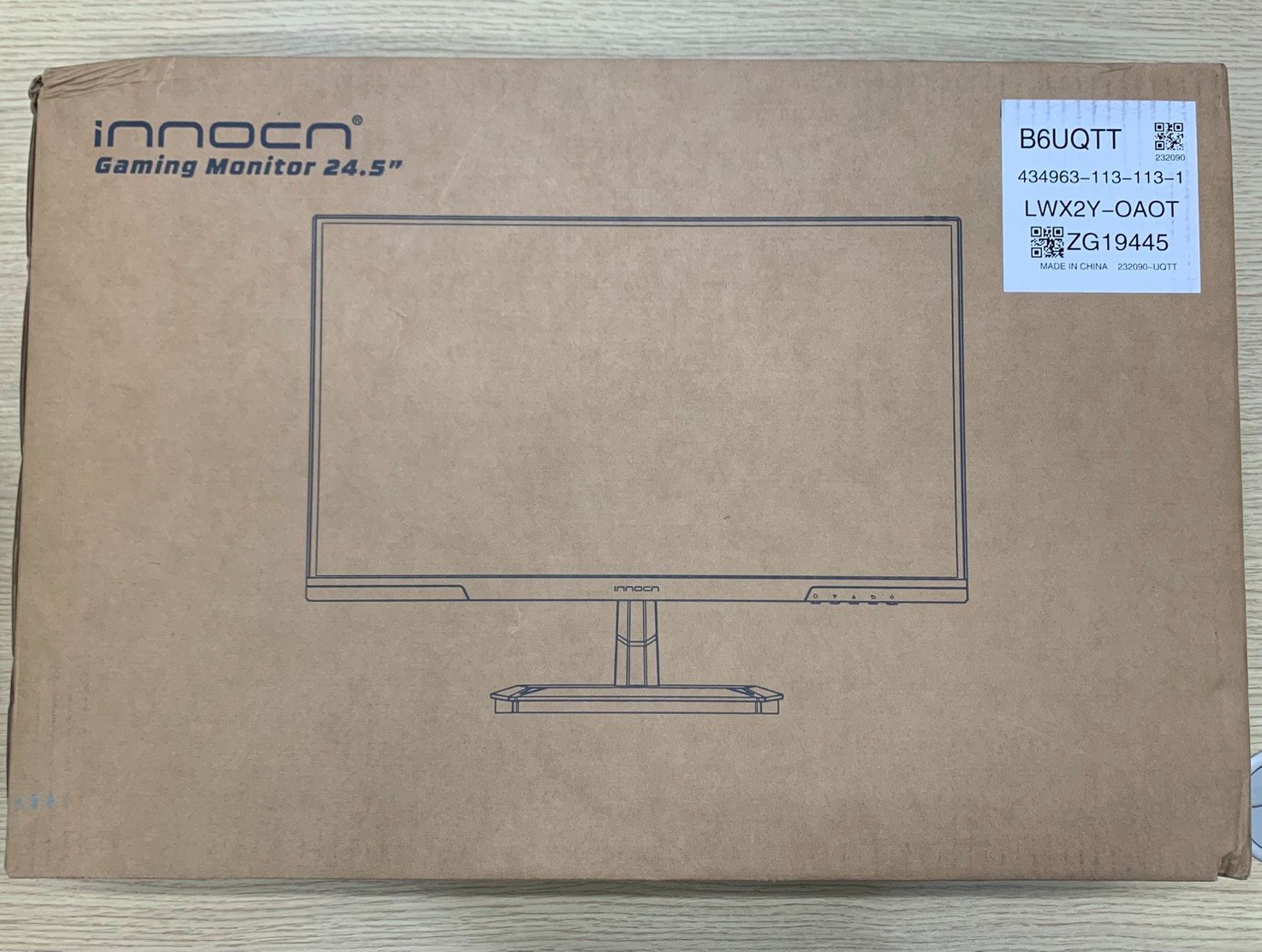 【新品・未開封】INNOCN 24.5インチ ゲーミングモニター 25G2G 200Hz