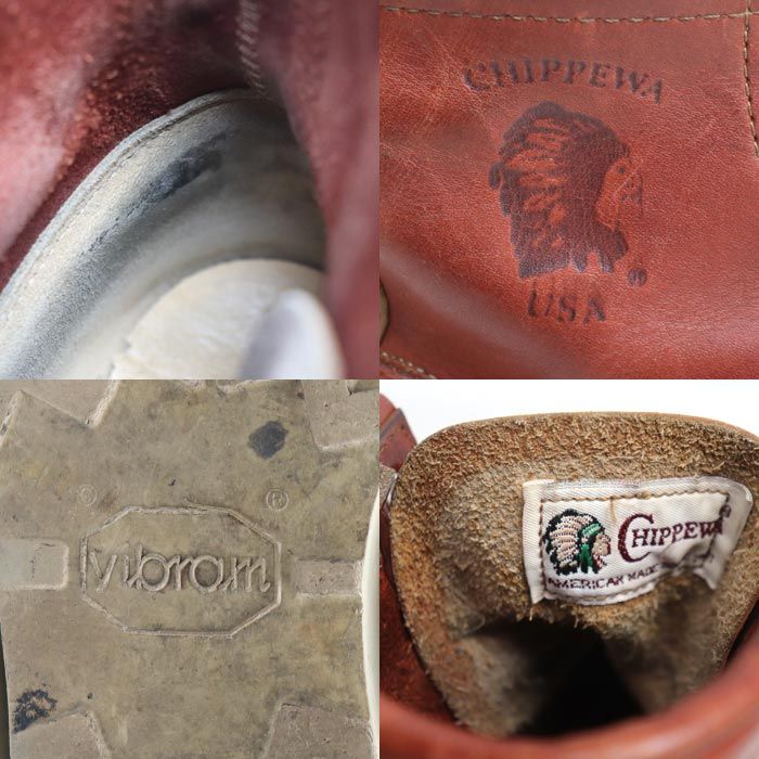 Chippewa チペワ 6インチ モックトゥ ブーツ 赤茶 29493 PORTAGE ORO