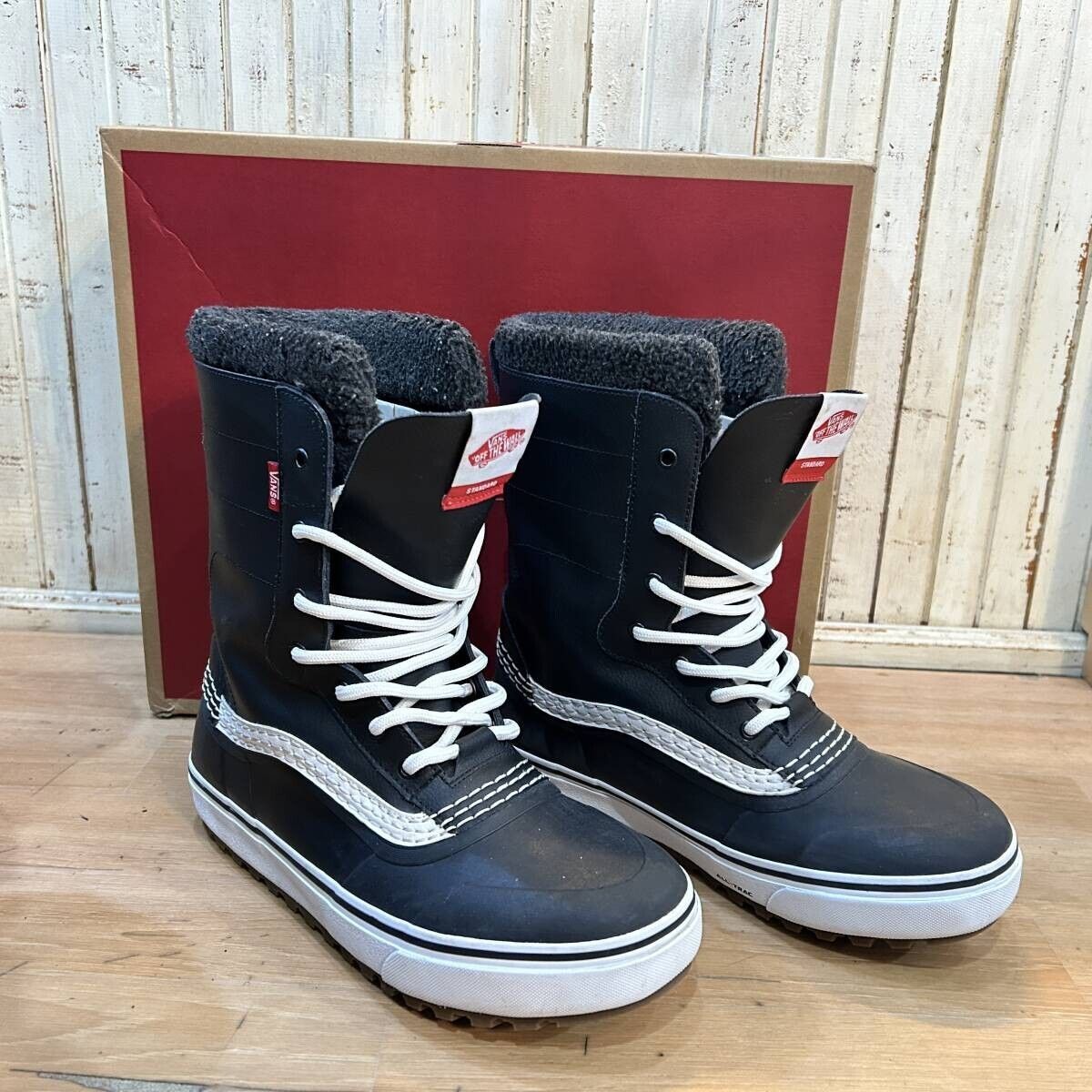 試着程度美品 VANS / バンズ STANDARD SNOW MTE WINTER BOOT メンズ 28CM スタンダード スノー ブーツ ブラック USED