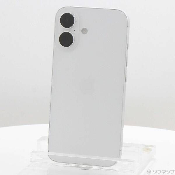 ソフマップ 〔中古品〕 iPhone16 128GB ホワイト MYDR3J／A SIMフリー【198】