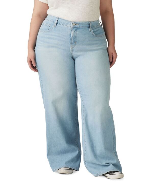 リーバイス レディース ボトムス デニムパンツ ジーンズ Levis Womens 318 Shaping StellarStretch WideLeg Jeans 2426W Tall Glass