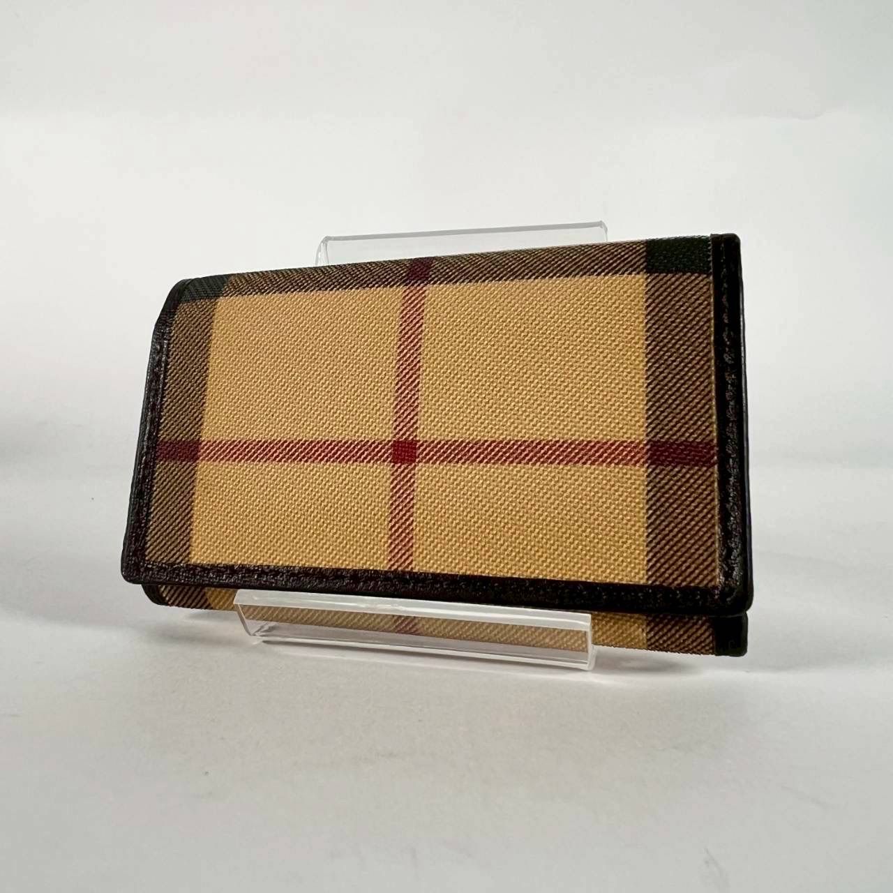 K-51 BURBERRY バーバリー キーケース 5連 ノバチェック PVC レザー 442-8-260529 2-1