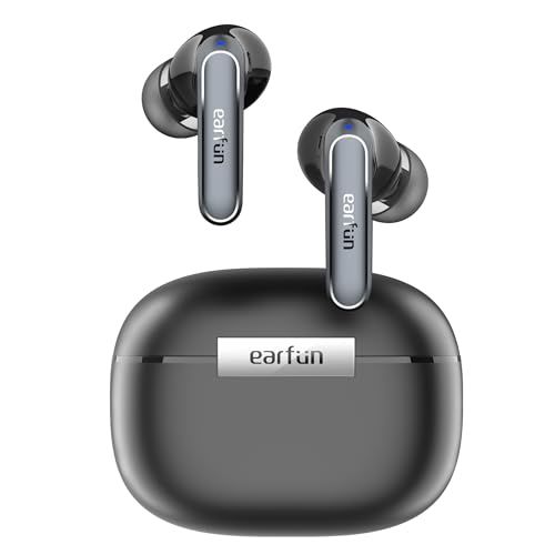 【VGP 2024金賞】EarFun Air 2 Bluetooth 5.3 ワイヤレスイヤホンハイレゾ LDAC対応/40時間再生/マルチポイント接続/10バンド専用アプリ/55msゲームモード/ワイヤレス充電/ IPX7防水【4マイク通話テクノロジー ry