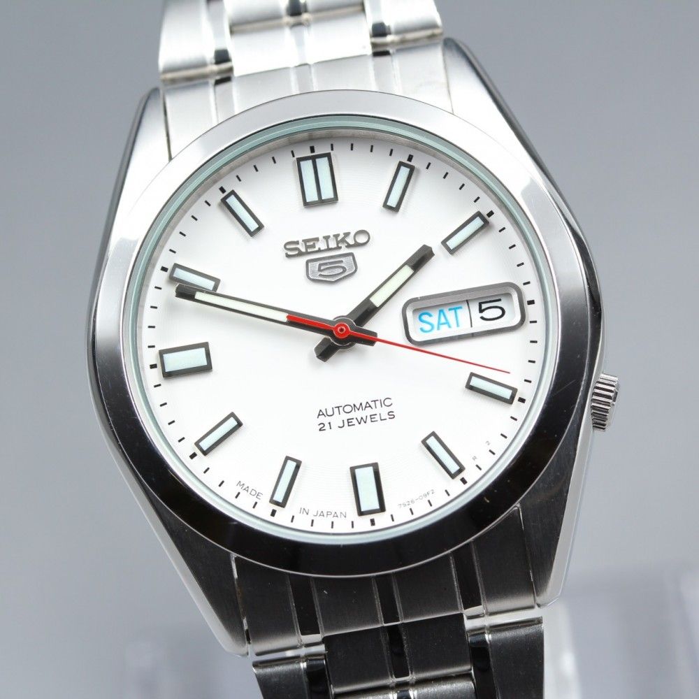 稼働品】SEIKO 5 7S26-03B0 ホワイト 自動巻き メンズ #17373 - メルカリ