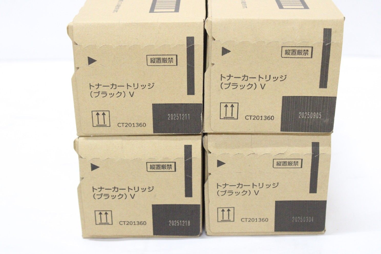 未使用 フジゼロックス 純正 トナー CT201360 ブラック 4本セット FUJI XEROX ITI27FQGW20U-D-Y13-byebye