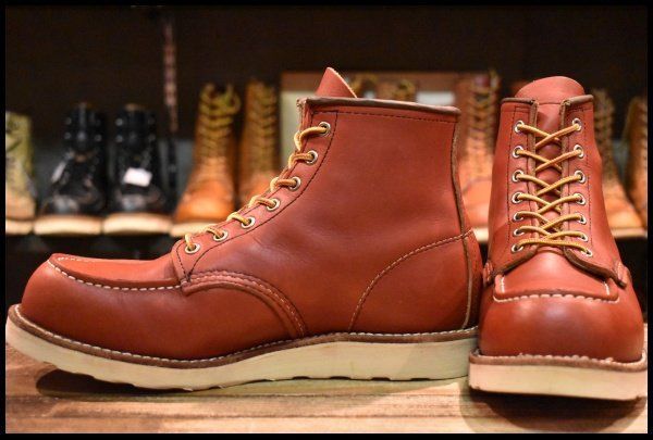 【9.5E 美品 犬タグ復刻 23年】レッドウィング 8875 アイリッシュセッター 赤茶 オロラセット モックトゥ ブーツ redwing HOPESMORE【GF199】