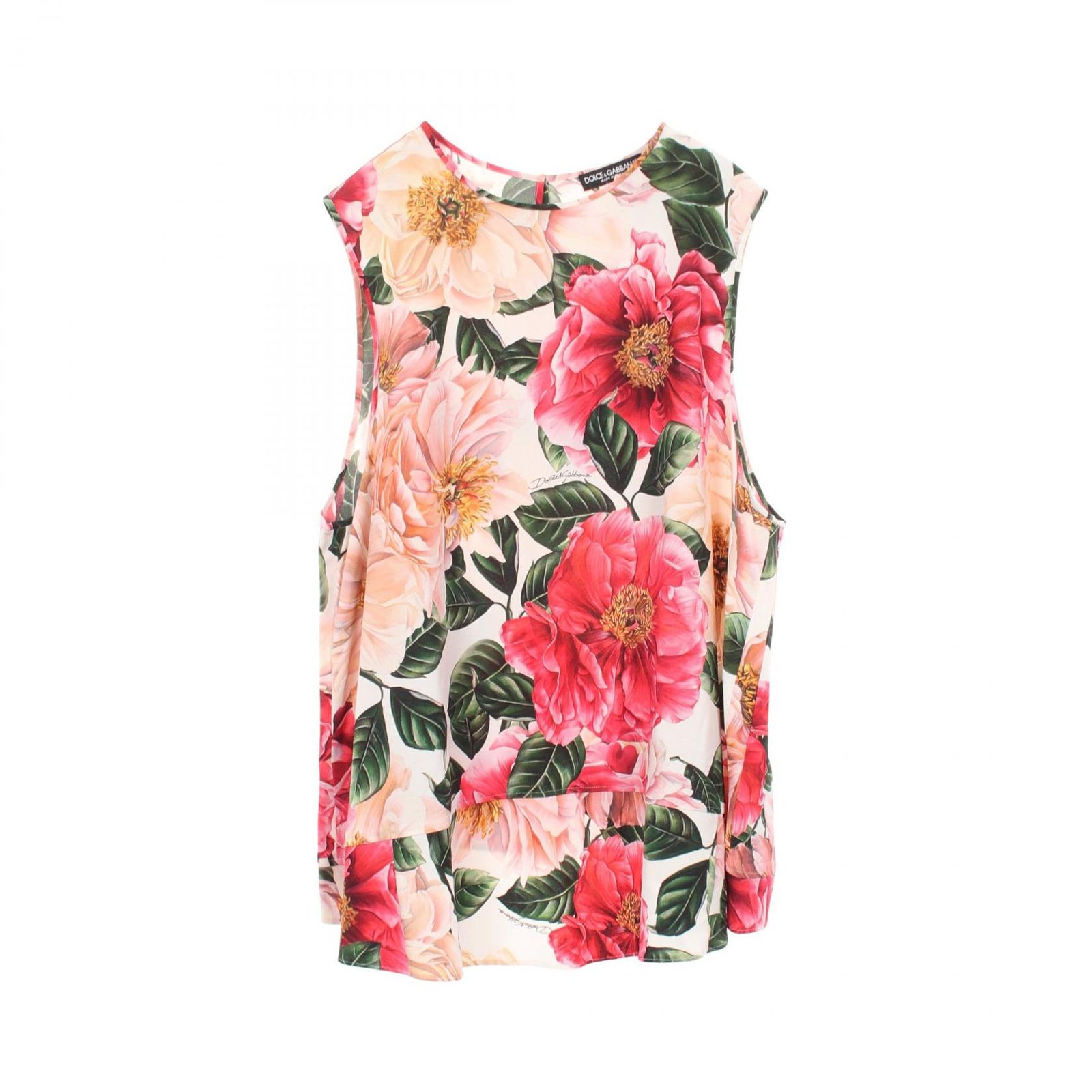 DOLCE & GABBANA ドルチェアンドガッバーナ 花柄 ノースリーブ その他トップス