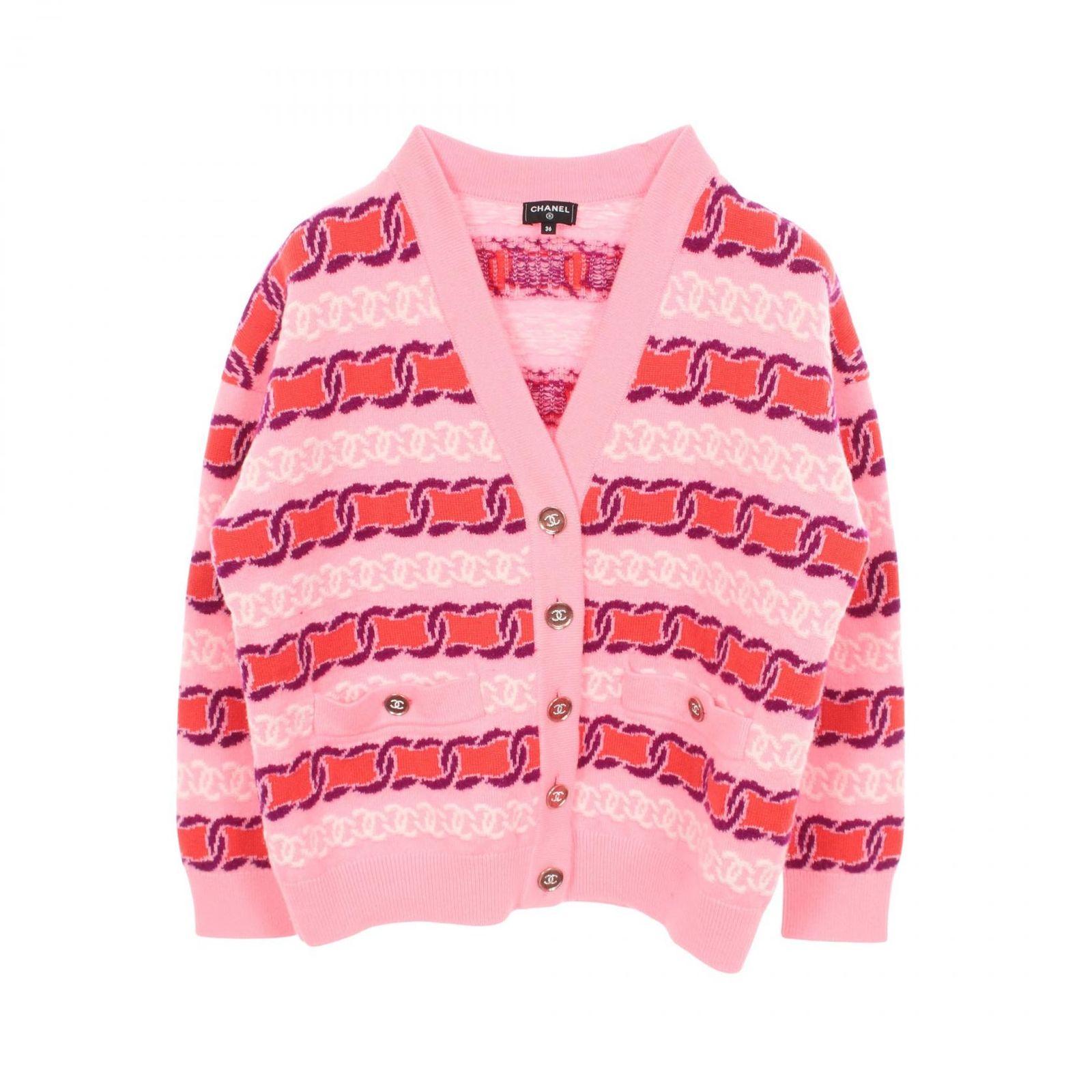 CHANEL シャネル ココマーク Vネック カーディガン
