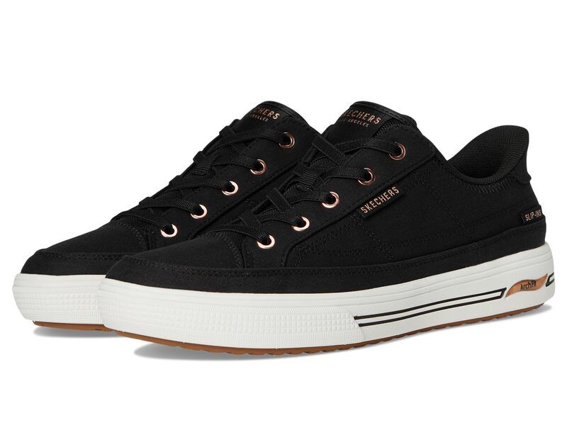 スケッチャーズ レディース シューズ スニーカー SKECHERS Arch Fit ArcadeSee Ya There HandsFree SlipIns Black ブラック