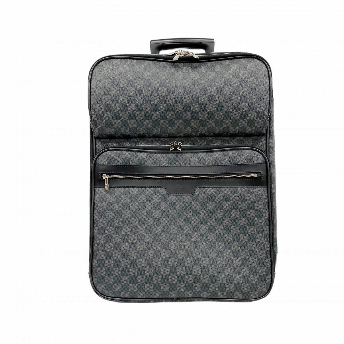 【6fc4243】ルイヴィトン キャリーバッグ ダミエ・グラフィット ペガス55ビジネス N23300 ブラック【中古】メンズ 91,058円