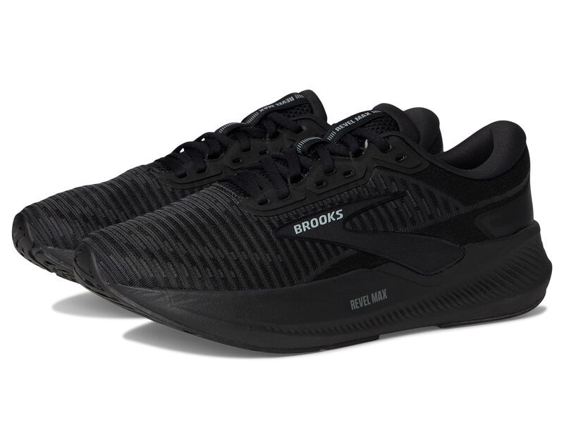 ブルックス メンズ シューズ スニーカー Brooks Revel Max BlackBlackEbo ブラック