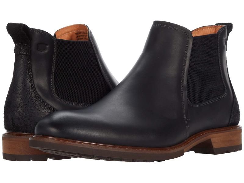 フローシャイム メンズ シューズ ブーツ・レインブーツ Florsheim Lodge Plain Toe Gore Boot Black Crazy Hor ブラック