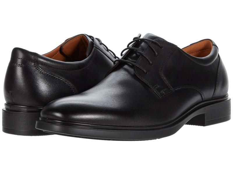 フローシャイム メンズ シューズ スニーカー オックスフォード Florsheim Forecast Waterproof Plain Toe Oxford Black Smooth ブラック