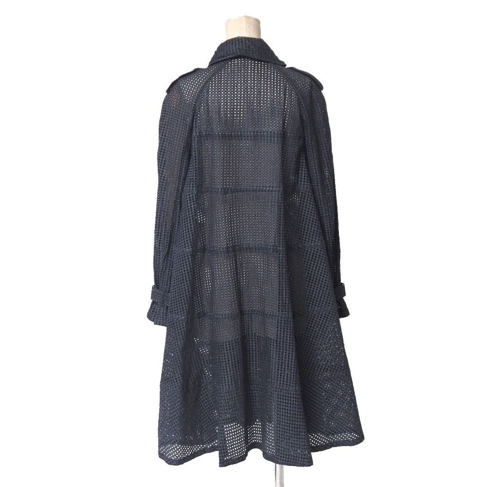 □美品□MONCLER モンクレール コート サイズ0 ナイロン メッシュ