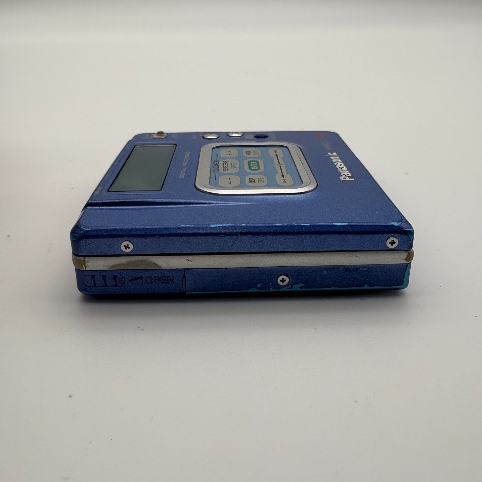 動作未確認】Panasonic SJ-MR220 ブルー パナソニック ポータブルMD