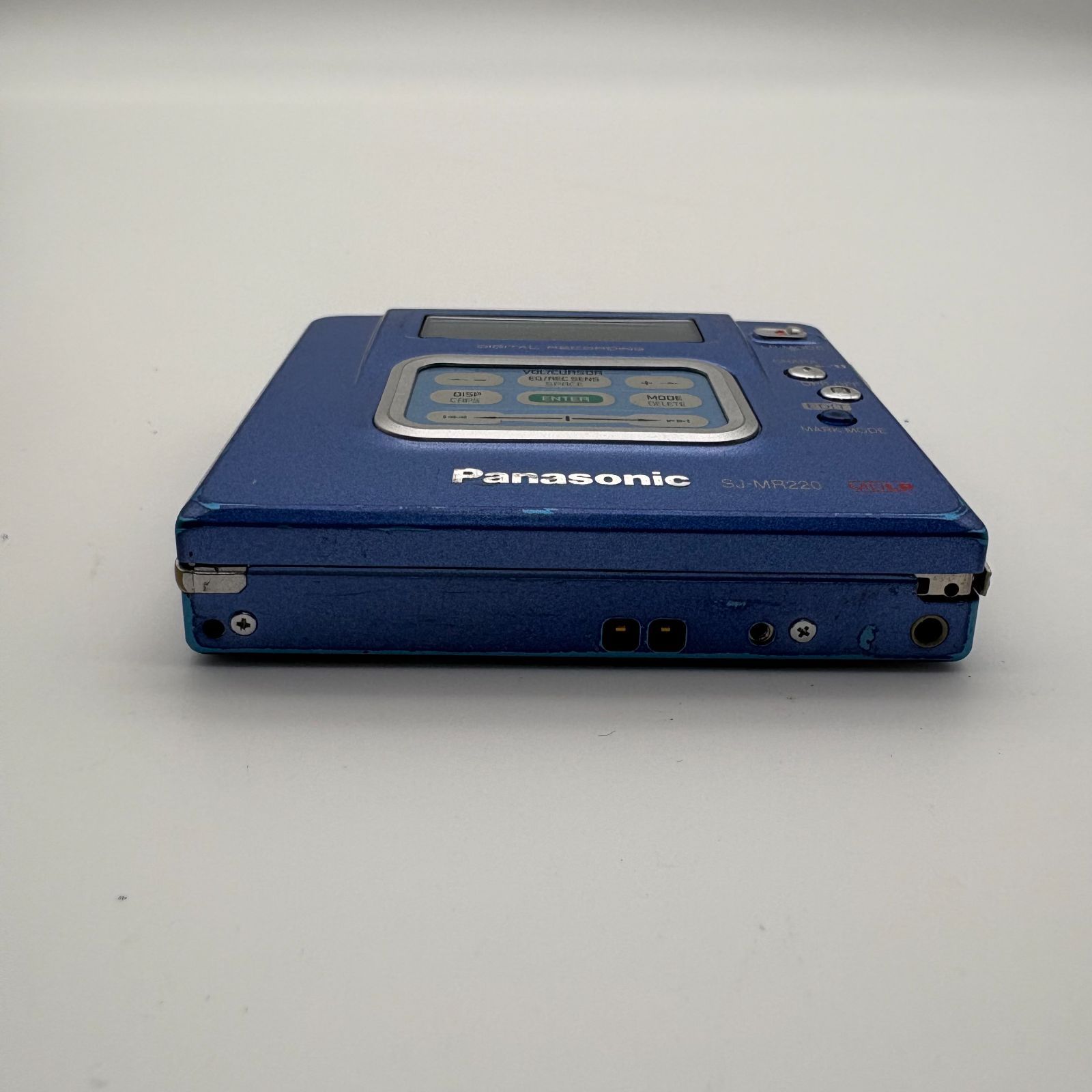 動作未確認】Panasonic SJ-MR220 ブルー パナソニック ポータブルMD