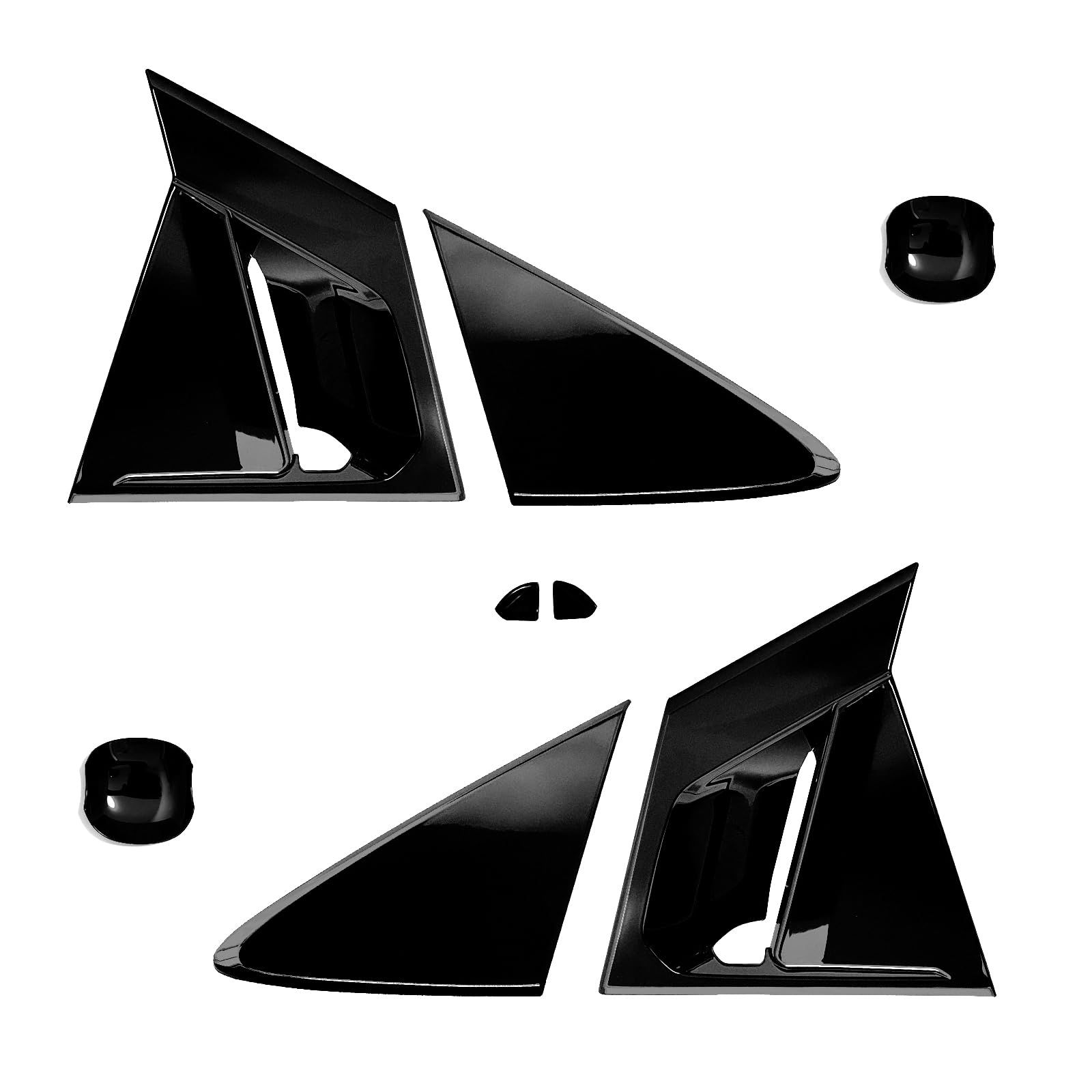 【GIKAKU】FOR プリウス60系 アクセサリー 5代目ZVW60 ZVW65 MXWH60 MXWH65 新型プリウス60系アクセサリー リアウィンドウスポティーカバー ドアハンドルカバー ボウルカバー サイドウィンドウ ルーバー通気口 b93d908f