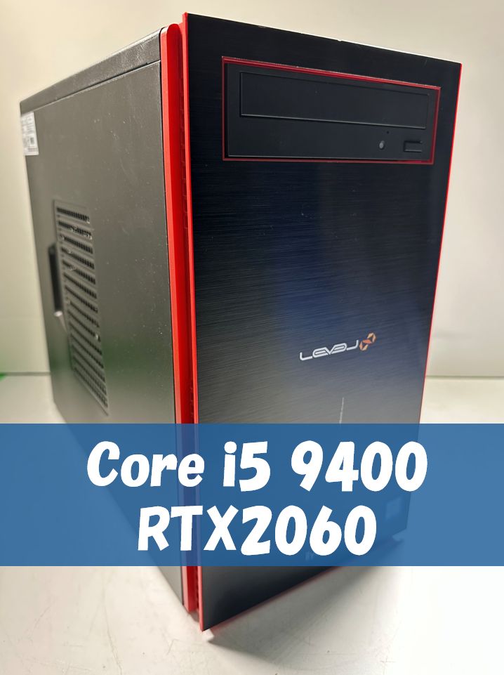 格安ゲーミング/i5 9400F/RTX2060/Windows11/SSD128GB/HDD1TB/GALLERIA/iiyama/メモリ16GB/ILeDXi-M0B6-i5F-RN3XM/16694/Level infinity/レベルインフィニティ