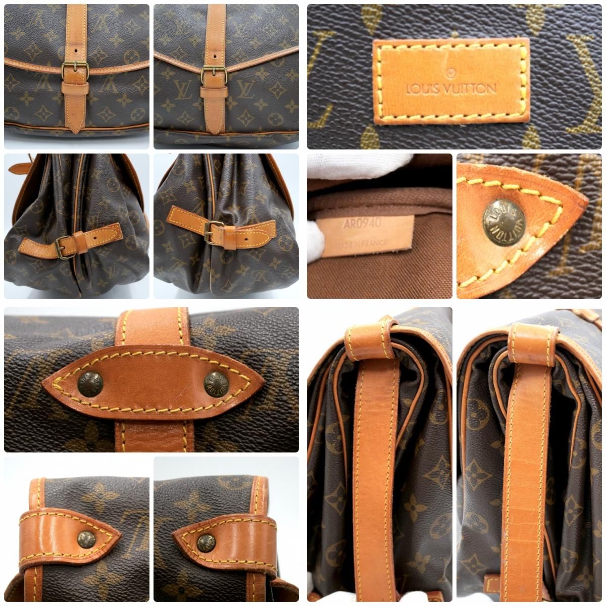 ルイ・ヴィトン LOUIS VUITTON ソミュール35 M42254 ブラウン 