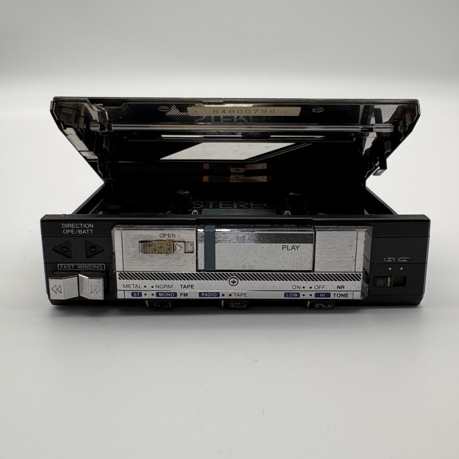 動作未確認】SANYO JJ-F2D サンヨー カセットプレイヤー ブラック 現状
