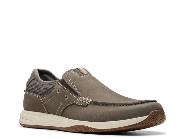 クラークス メンズ シューズ スニーカー Clarks Sailview Step SlipOn Sneaker Taupe トープ