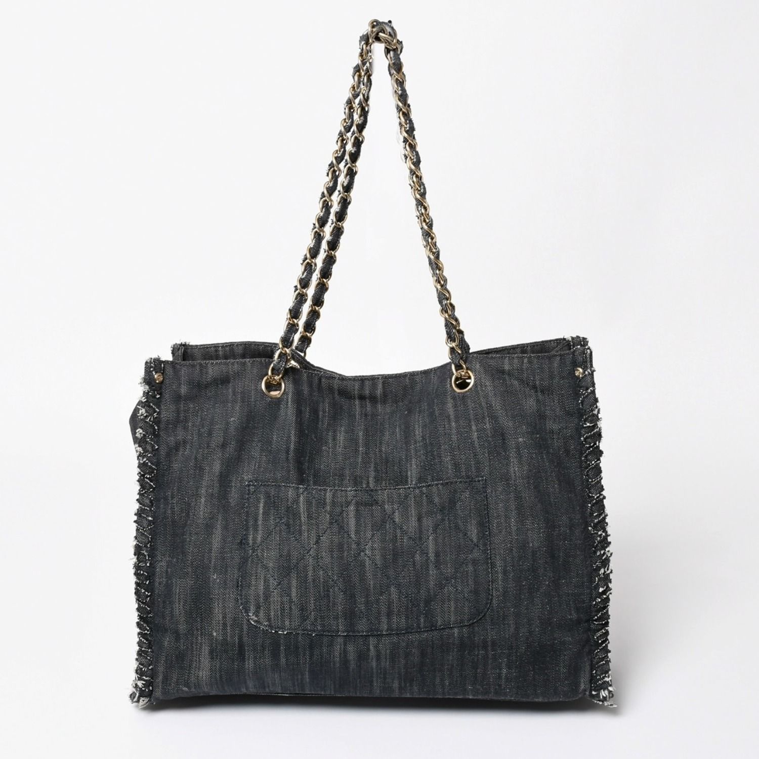 チルシャネルCHANEL トートバッグ CHANEL シャネル チェーントートバッグ A31932 10番台 夜間飛行 刺繍