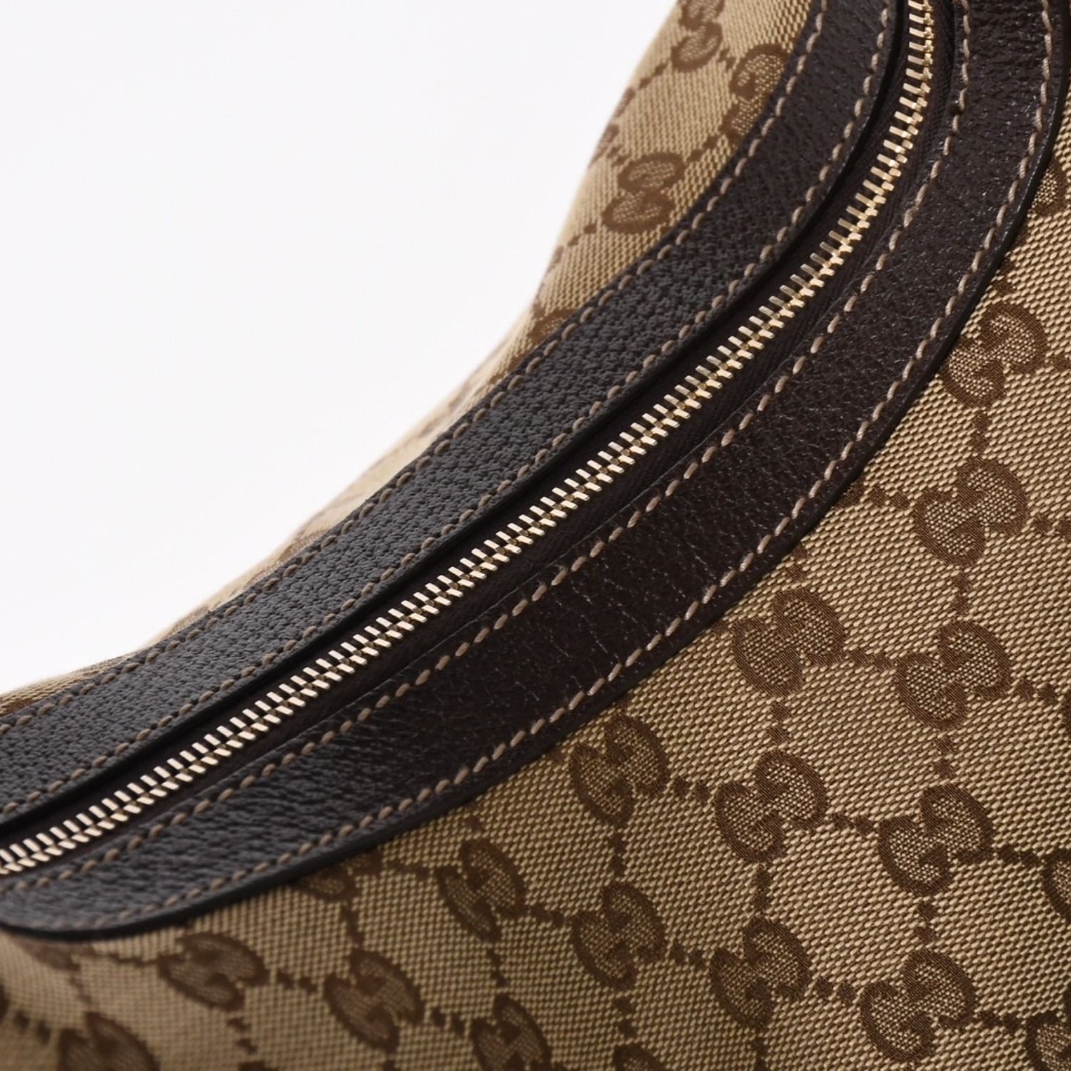 極美品 GUCCI グッチ GGキャンバス ホーボー ワンショルダーバッグ 