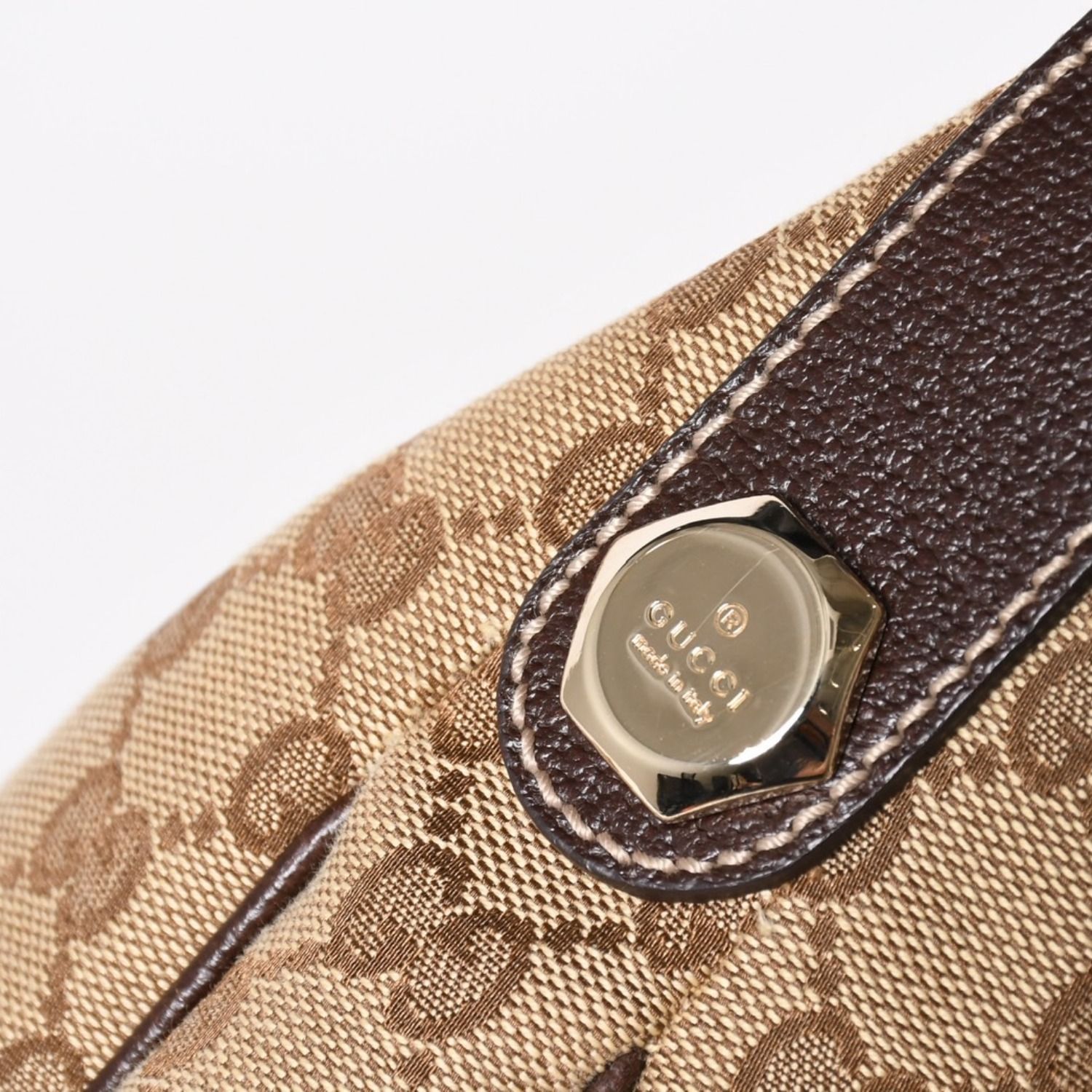極美品 GUCCI グッチ GGキャンバス ホーボー ワンショルダーバッグ 