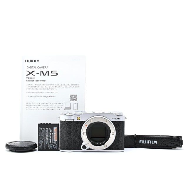 美品＞ FUJIFILM X-M5 ボディ シルバー｜ミラーレス一眼カメラ
