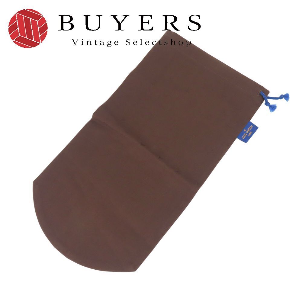 【中古】 ルイ・ヴィトン ポーチ コットン ブラウン 巾着 小物入れ 保存袋 レディース 女性 LOUIS VUITTON