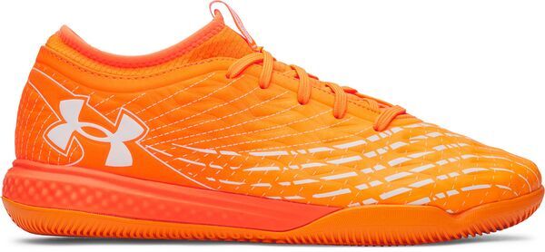 アンダーアーマー メンズ シューズ スニーカー Under Armour Magnetico Select 5 Indoor Soccer Shoes OrangeWhite ホワイト
