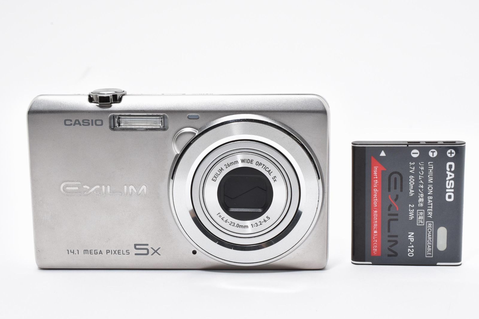 ☆良品☆ カシオ CASIO EX-ZS10 シルバー コンパクトデジカメ【14.1MP