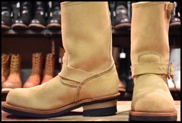 RED WING 8268 US8.5D ホーソーン・アビレーン・ラフアウト 6.5D 美品 17年】レッドウィング 8268 スエード エンジニア ホーソーン