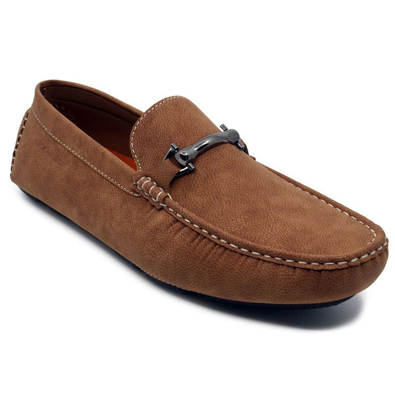 アカデミクス メンズ シューズ スリッポン・ローファー Akademiks Weston MenslipOn Loafers With Buckle Detail Tan タン