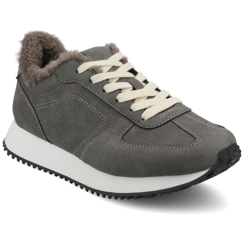 ジャーニー レディース シューズ スニーカー レース Journee Flowomens CasualaceUp Sneakers Charcoal チャコール