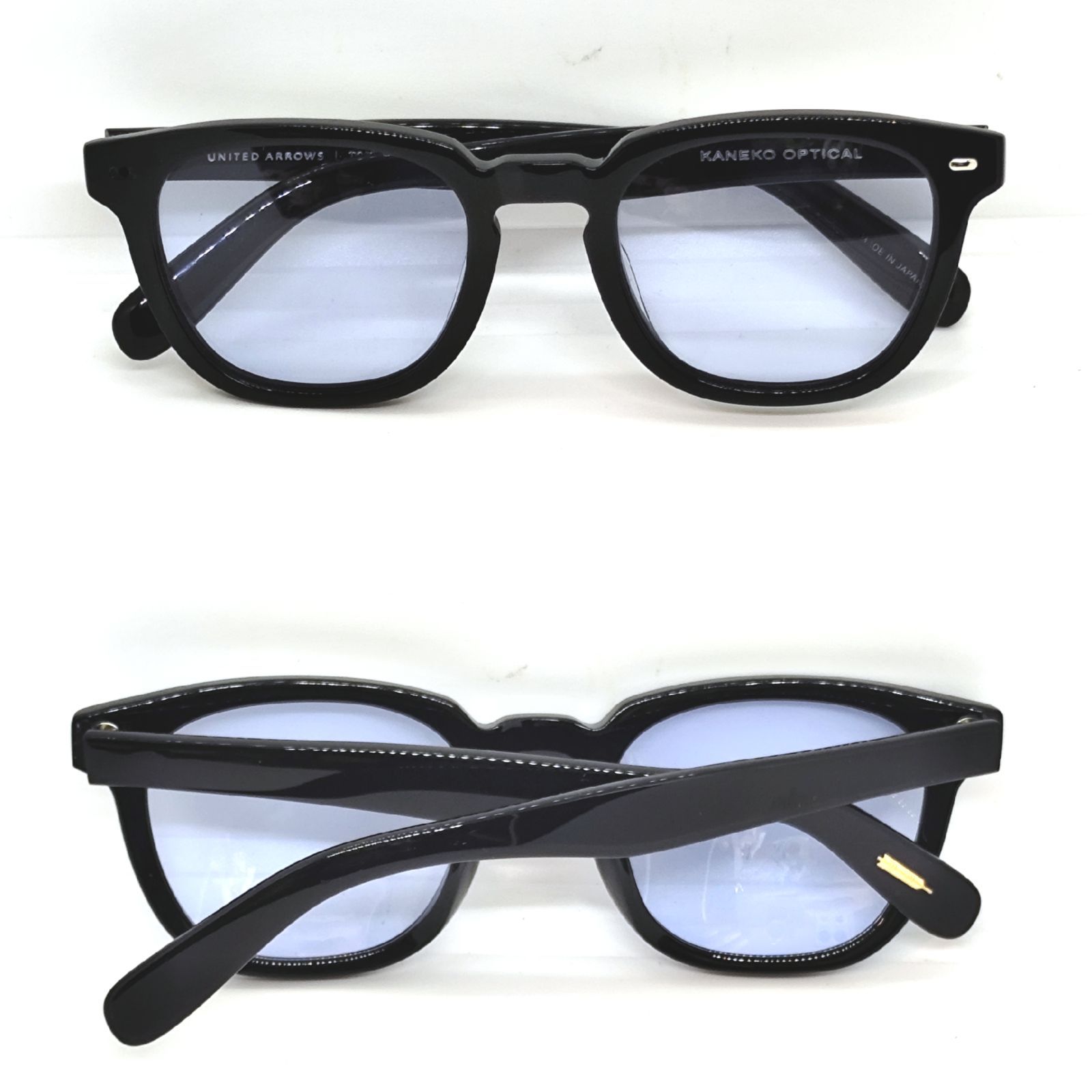 金子眼鏡 KANEKO OPTICAL × UNITED ARROWS Modern メガネ ブルーレンズ